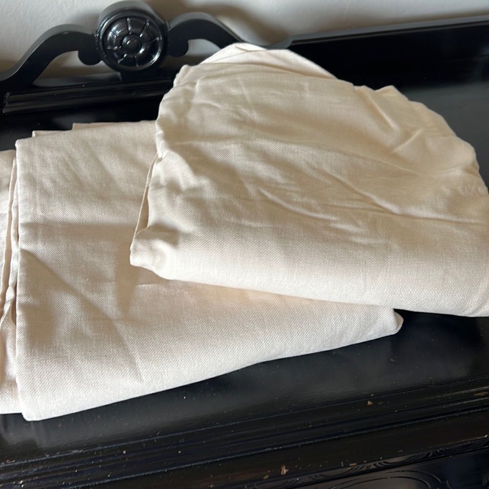 Pottery Barn Peyton Drapes Ivory